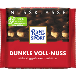Ritter Sport Hele Nødder Mørk 100 g.