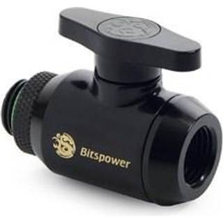 Bitspower Matt Black Mini Valve Rotary G1/4"& Inner G14"With Black Handle