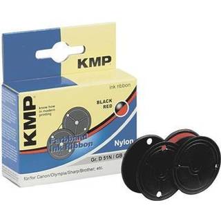 KMP - black / red - print ribbon - Print-bånd Sort/ rød