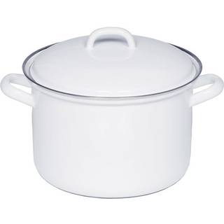 Riess Classic Weiß Fleischtopf 20 cm / 3,5 L - Emaille