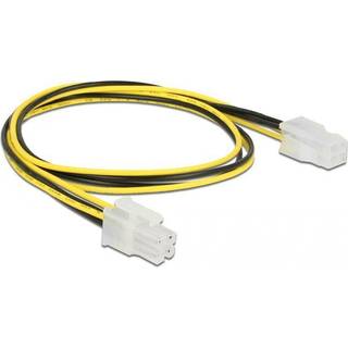 Delock Forlængerkabel P4 4-benet han til P4 4-benet hun 0,5m