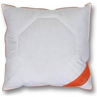 Økologisk mellem hovedpude - 60x63 cm - Gåsedunspude - 3 kamre hovedpude - Feng Shui svanemærket pude