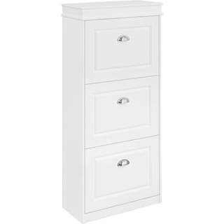 SoBuy Skoskab FSR94-W - 3 klapper, hvid