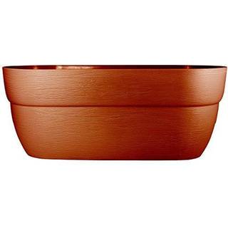 Emsco Group Bloomers Rail Picker Self -Watering Rail Planter Grow Box - 24 """" Vejrbestandig harpiksplanter