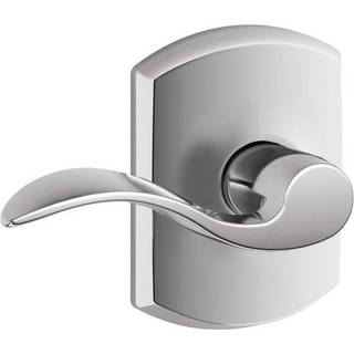 Schlage Lock Company F10ACC625GRW -serie Accent W Greenwich Rose Passage Door Locks Chrome
