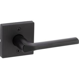 Kwikset Lissabon dummy d?rh?ndtag Enkeltsidet h?ndtag til skabe franske dobbeltd?re og pantry mat sort ikke-drejende reversibelt interi?r push/pu