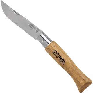 Foldekniv i rustfrit stål, træskaft - Opinel - 3,5 cm