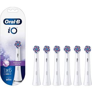 Oral-B iO 6 stk. SORTE Børstehoveder Radiant White