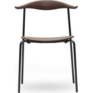 Carl Hansen - CH88T, Oljad Ek, Svart pulverlack - Spisebordsstole - Hans J. Wegner - Træ farvet - Træ