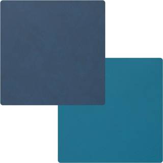 Lind Dna Square S Dækkeserviet 28x28cm /midnight Blue - Dækkeservietter & Coasters Læder Petrol - 991096