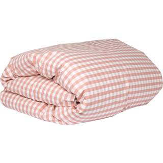 Mille Notti - Casella Påslakan, Rosa/Ivory, 220 x 220 - Dynebetræk - Mønstret