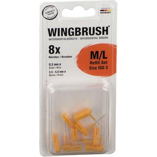 WINGBRUSH Sæt med 8 stk. mellemrumsbørste REFILL str. M/L