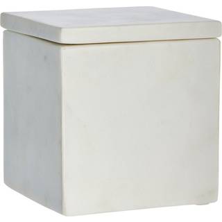 Lene Bjerre Ellia opbevaringskasse marmor 12x12 cm White