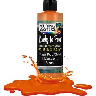 H?ldende mestre bl?ser r?d/guld iriserende specialeffekter H?ld maling - 8 ounce flaske - akryl klar til at h?lde forblandet vand baseret p? l?rr