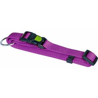 Halsbånd nylon lilla 10 mm 20-35 cm
