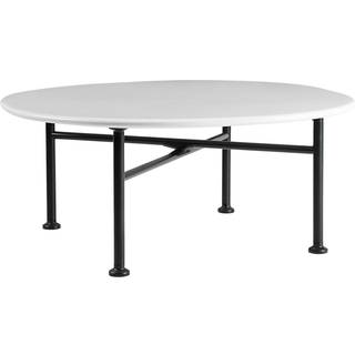 Gubi Carmel Sofabord 75x75 Cm Semi Matt - Udendørs sofaborde Keramik Clam White - 10117282