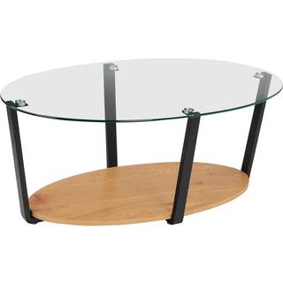 Sofabord i glas eg