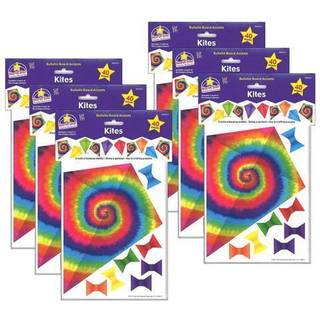 North Star Teacher Resource NST3214-6 SOAR TIL DIN POTITUELLE KITE Accents Bulletin Board - Pakke p? 6