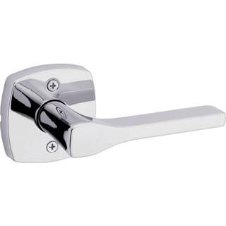 Kwikset Tripoli Lever dummy d?rh?ndtag Enkeltsidet h?ndtag til skabe franske dobbeltd?re og pantry poleret krom ikke-drejende reversibel interi?r