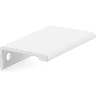 Richelieu Hardware BP98985030 Lincoln Collection 2-tums (50 mm) Center-to-Center White Modern Cabinet and Drawer Edge Pull Handle for Kitchen Bad