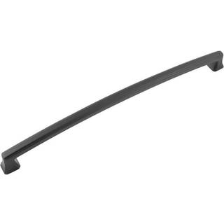 Hickory Hardware 1 Pack Solid Core Kitchen Cabinet tr?kker luksusskab h?ndtag Hardware til d?re og kommode skuffer 12 tommer hulcenter Matte Blac