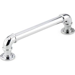 Richelieu Hardware BP2209128140 Steampunk Collection 5 1/16-tommer (128 mm) Center-to-Center Chrome Vintage rundt skab og skuffetr?kh?ndtag til k