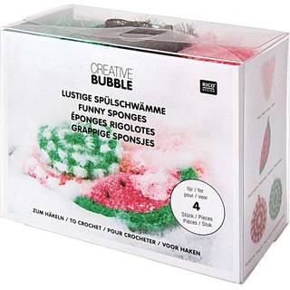 Häkelset Creative Bubble für 4 Schwämme - Bunt