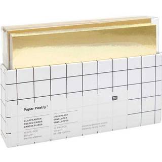 Paper Poetry Kartenset Spiegelkarton gold B6 20teilig - Gold