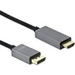 Delock DisplayPort til HDMI-kabel, aktiv, 4K @ 60Hz, HDR, 2m
