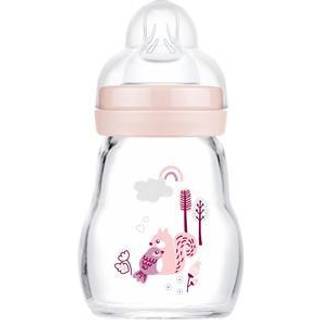 MAM Feel Good Glass Bottle 170 ml 0+ måneder fugl og æg