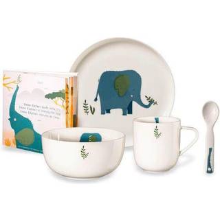 Børneservice'sæt Emma Elefant, 5-dele