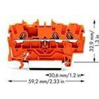 Wago Gennemg. kl 2,5mm2 3l orange
