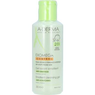 A-Derma Exomega Control 2 in 1 emollient cleansing gel Brusegel til tør og atopisk hud 200 ml - 200 ml