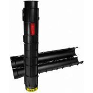 Kabelrør to-delt 110mm 1,2m 450N sort m. quicklock og genbrugbar EVOCAB SPLIT