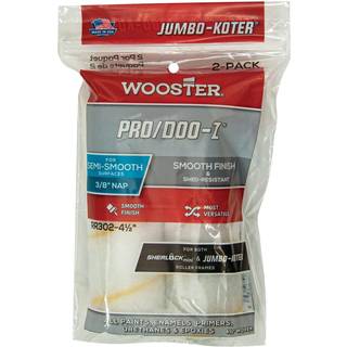 Wooster Brush RR302-4 1/2 RR302-4-1/2 Jumbo-Koter Pro/Doo-Z Roller 3/8-tommer NAP 2-Pack 4-1/2-tommer 4,5 tommer