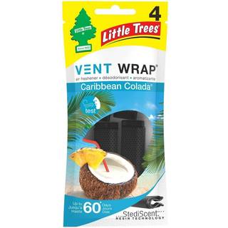 Lille træer udluftningsindpakning | Billuftfriskere | Caribbean Colada | Pakke med 4