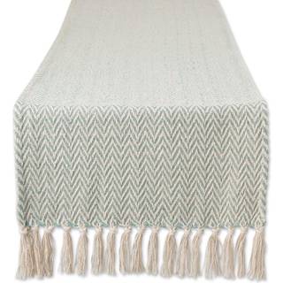 Jadeite Handloom Chevron Table Runner 15x108