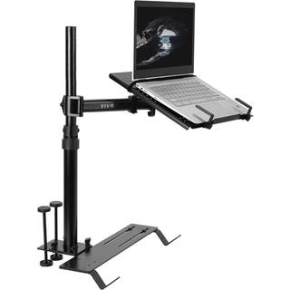 Vivo enkelt b?rbar bilmontering Fuldt justerbar udvidelsesnotatbook Stand for Trucks Vans and SUVS Articulation and Height Justering Black Mount-