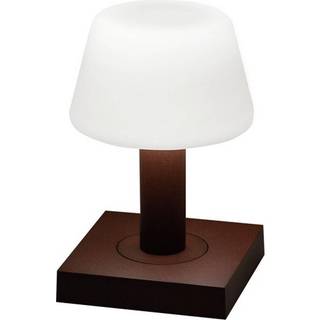 Monaco udendørs LED-bordlampe, batteri, rustbrun