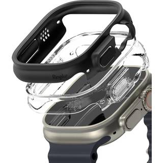 Ringke Slim Apple Watch Ultra/Ultra 2 Cover - 49mm - 2 Stk. - Klar & Sort