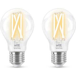 Dobbeltpakke 2x WiZ Smart LED E27 Pære Filament 7W 806lm | Bedste Farvegengivelse - Dæmpbar - Erstatter 60W