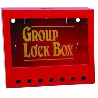 Metal vægmonterede gruppe lockout bokse