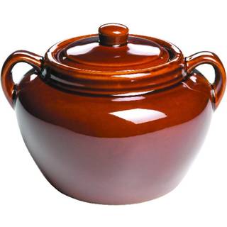 Fox Run 0350 Stoneware Bean Pot 9,75 inches Brown