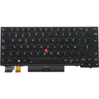 Lenovo - notebook replacement keyboard - with Trackpoint - QWERTY - Spanish - black - Bærbar tastatur - til udskiftning - Spansk - Sort