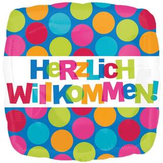 Herzlich Willkommen Folienballon
