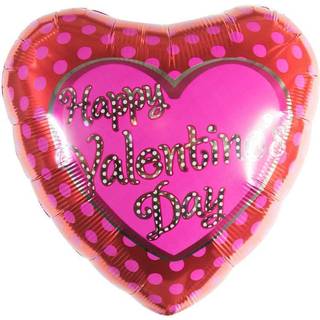 Happy Valentins Day Folienballon mit Punkten