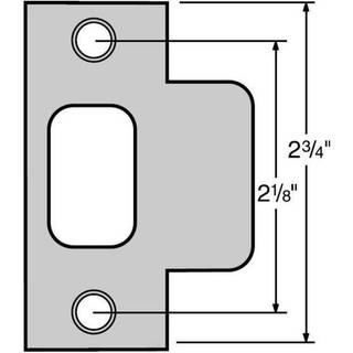 Kwikset 83028 Door T Strike Iron Black