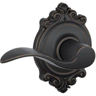 Schlage Brookshire Trim med Accent Hall og Closet Lever Aged Bronze (F10 ACC 716 BRK)