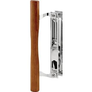 Prime-line C 1148 Chrome Diecast Skydedørhåndtag Sæt med trætræk Passer til Acorn Doors (Single Pack)