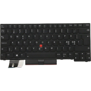 Lenovo - notebook replacement keyboard - Bærbar tastatur - til udskiftning - Nordisk - Sort